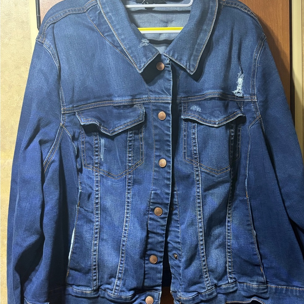 Lane Bryant Dark Blue Jean Jacket